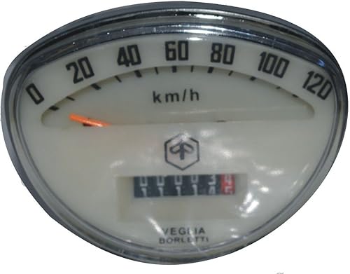 RSV-B018FVKH80-01402 Piezas de la motocicleta A78 Vespa Velocímetro 0-120 Kmh Primavera / Rally Cream