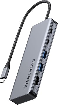 USB C Hub for MacBook Air/Pro Mac mini Laptop, Multiport Adapter Dongle Dock Docking Station with M.2 NVMe SSD Enclosure, 4K60Hz HDMI, USB 3.2 Gen 2, 100W Pass-Through Charging