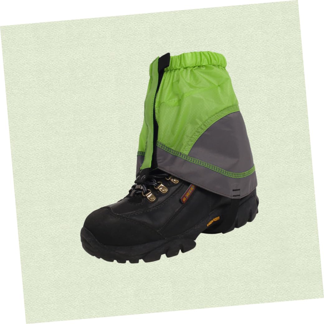 BESPORTBLE 2paires Guêtres Légères Imperméables pour Randonnée Protection Chaussures Accessoires De Plein Air Vert