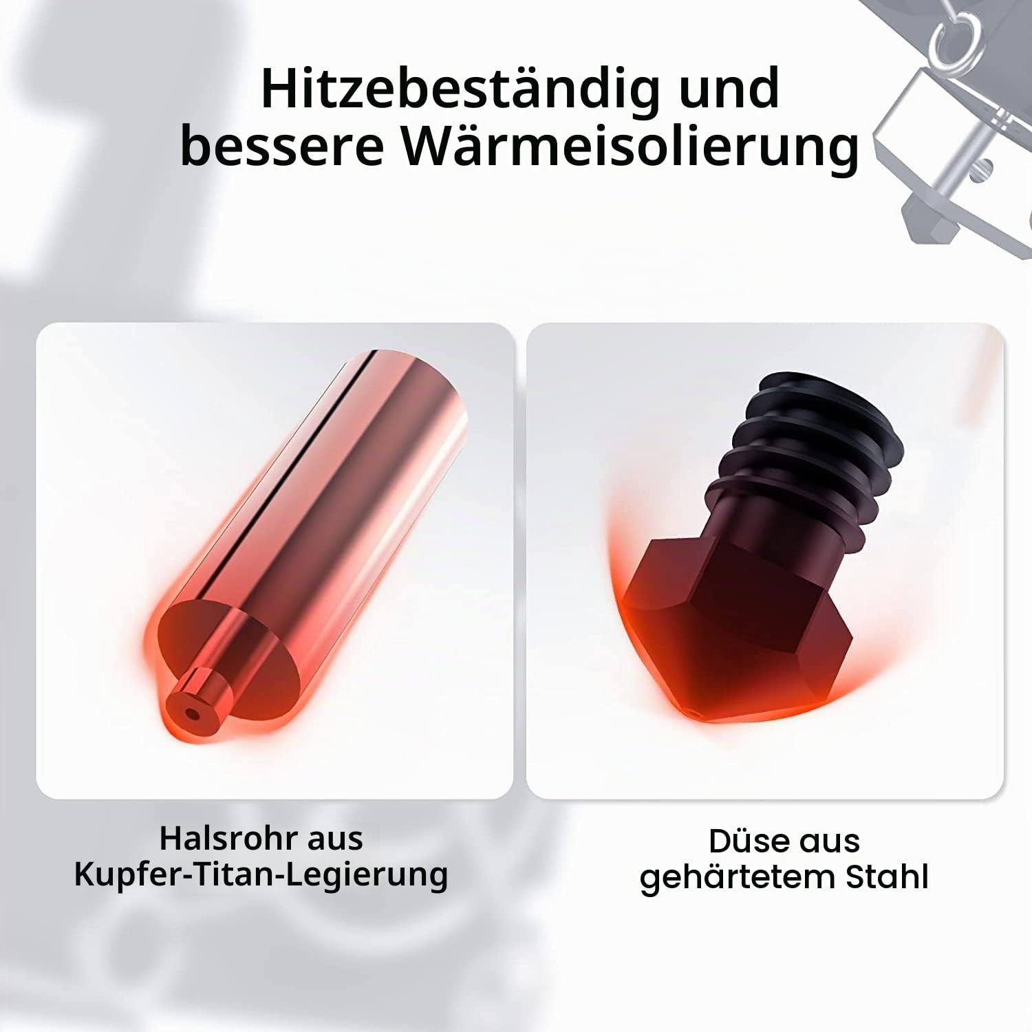 BIQU H2 500℃ Extruder Extruder mit Direktantrieb Hochtemperatur-Hotend
