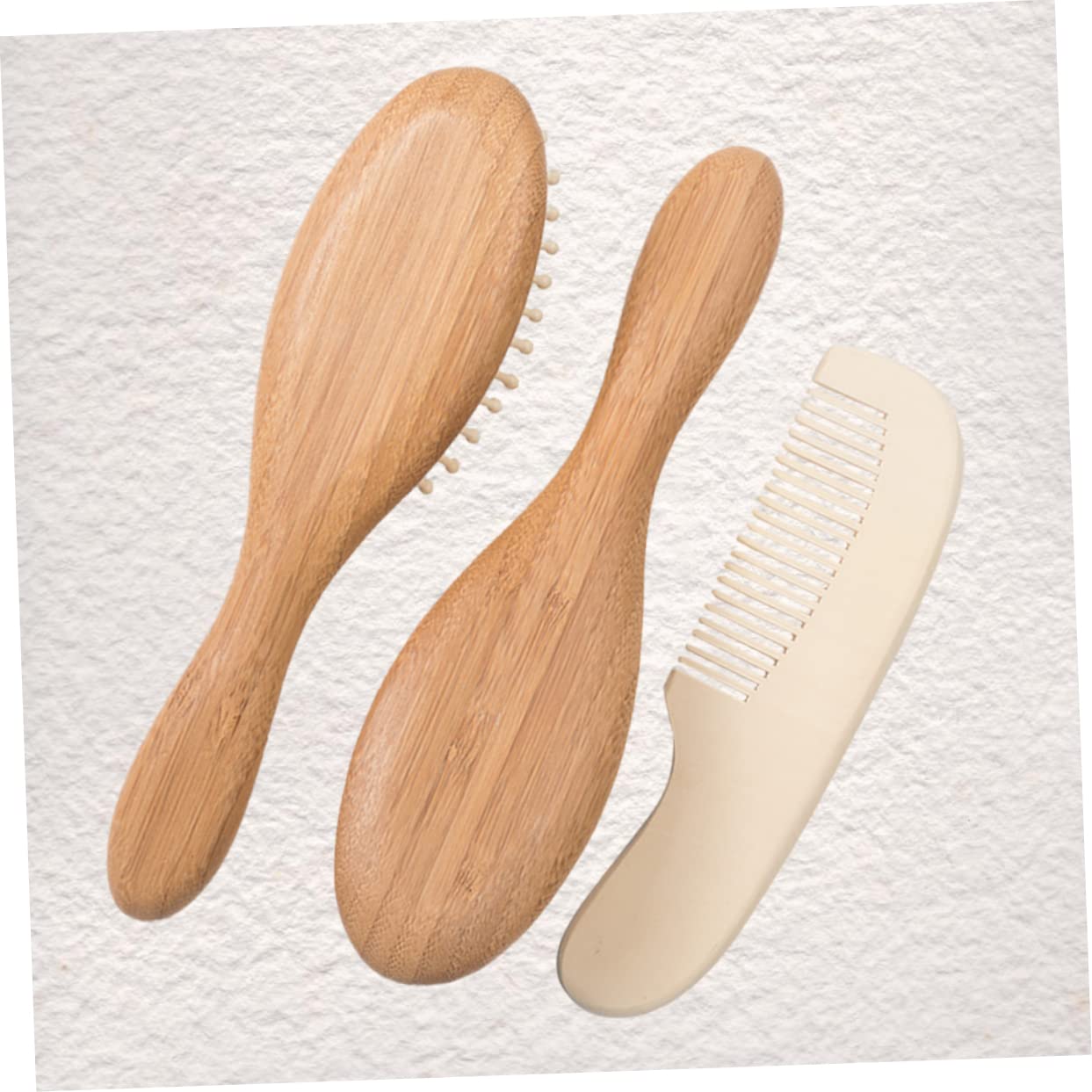 OHPHCALL 3pcs Brush Set Baby Shower Comb Brush Hair Cleaning Tool Newborn Grooming Kit