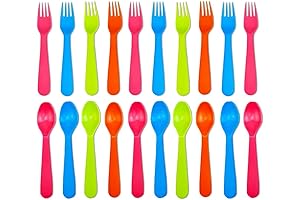 Jawbush Plastic Silverware Set: Perfect for Lunchboxes and Travel