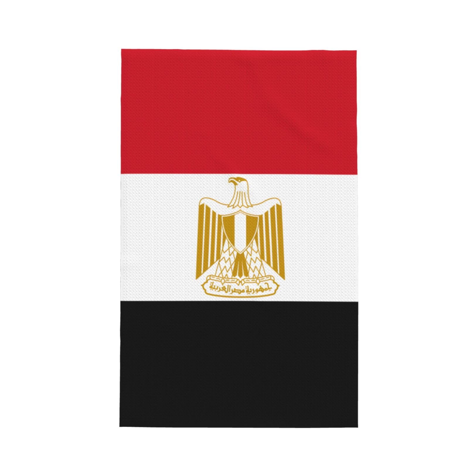 SXZVVBN Egyptian flag Super Absorbent Microfibre Waffle Towels Fast Drying Dish Cloths Home Cafe Barista