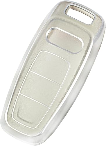 Miniatura 6 de TANGSEN Funda inteligente para llavero compatible con Audi A3 A6 A7 A8 E-Tron S3 S6 RS6 S7 RS7 Q7 SQ7 Q8 SQ8 3 4 botones entrada sin llave remoto