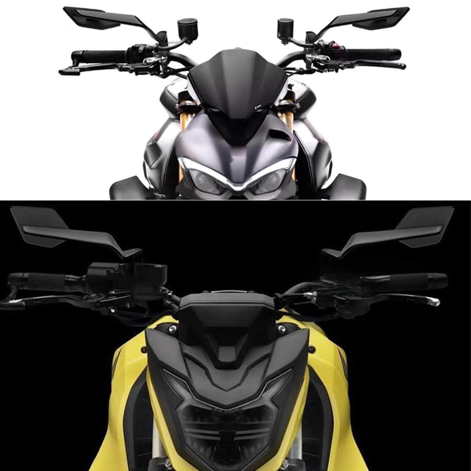 1 Paire Rétroviseurs de Moto pour BMW S1000XR s 1000 XR s1000 XR s 1000xr, Réglable Rétroviseurs Latéraux de Moto, Rétroviseur Latéral Moto Rétroviseur d'aile de Vent