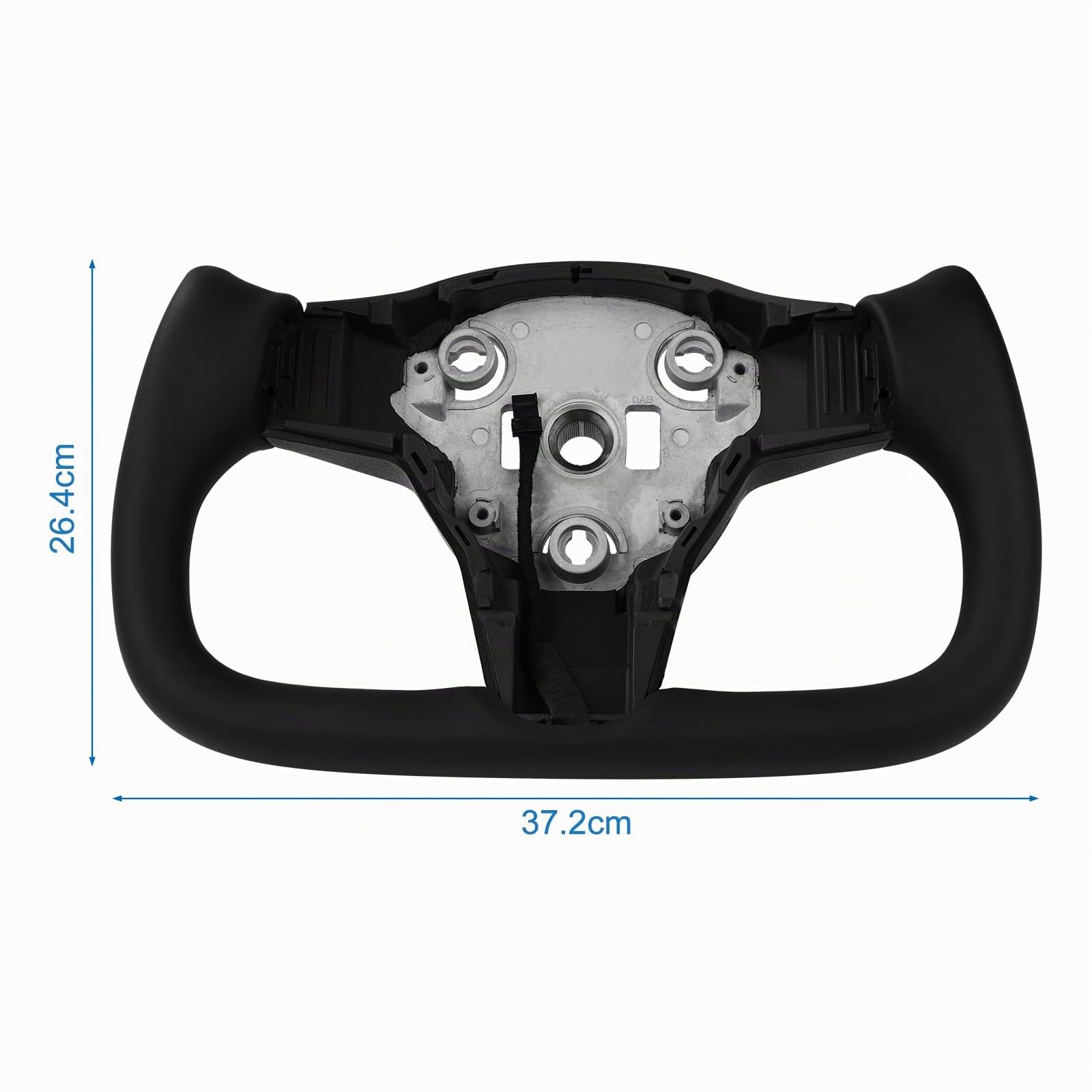 Volant modifié chauffant personnalisé pour ModelY/3, cuir noir