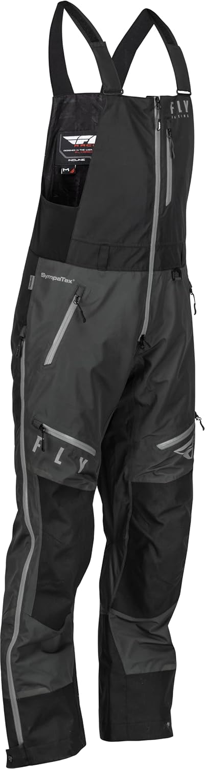 Fly Racing 2023 Incline Bib (Black/Charcoal, Small)
