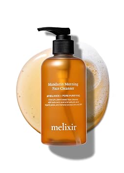 Melixir Mandarin Morning Cleanser, Low pH Gel Face Wash, Fresh Citrus Scent