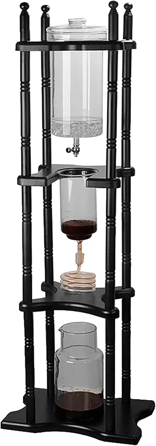 Premium Cold Brew Coffee Maker - 2500ml Slow Drip Tower, Iced Coffee Brewer, Stylish Brown Design, Perfect for Home & Office, Easy to Use, Refreshing Cold Drip Coffee Experience