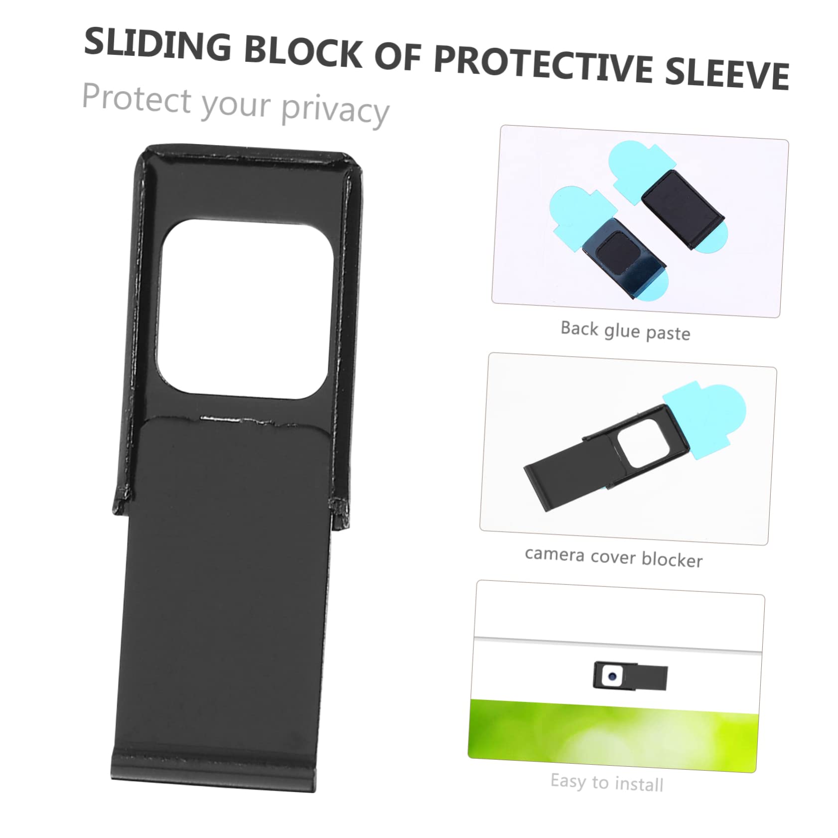DOITOOL Cámara para Computadora 8 Piezas Cubierta de la cámara Webcam Cover Cubierta Webcam computadora portátil Tapa de protección Ordenador portátil d1 Diapositivas de Aluminio