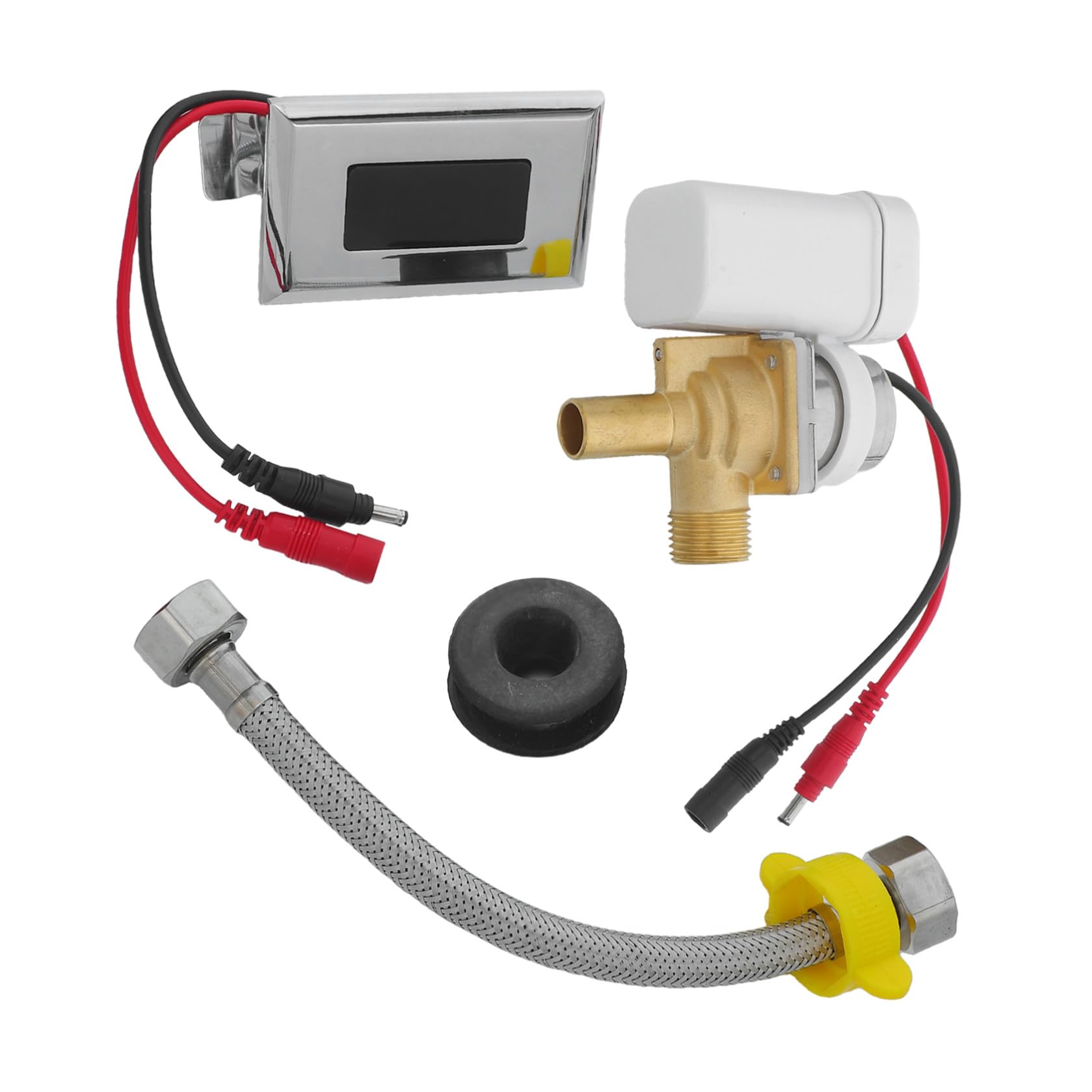 Didiseaon Válvula de Descarga para Urinario, Válvula Solenoide Inteligente Sensor, Abs, Goma y Cobre, para Baño Público y Zonas de Alto Tránsito, bajo Mantenimiento