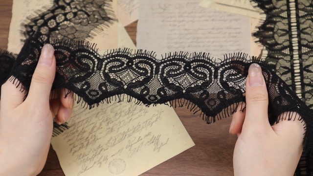 eyelash lace trim on Amazon Live