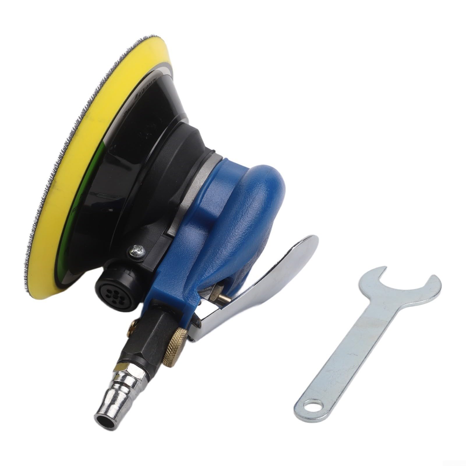 Lijadora orbital neumática de 6 pulgadas (150 mm), 13500 rpm, para pulido de coche y lijado de madera y metal, compacta con función de seguridad (6 pulgadas)