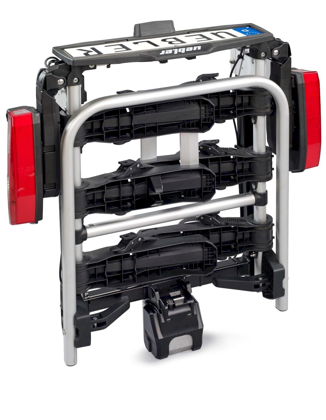 Uebler Heckträger H31 S 90° Abklappwinkel für Auto, 3 Fahrräder, 128 x 73 x 88 cm, 20 kg, max. 130 cm Achsabstand