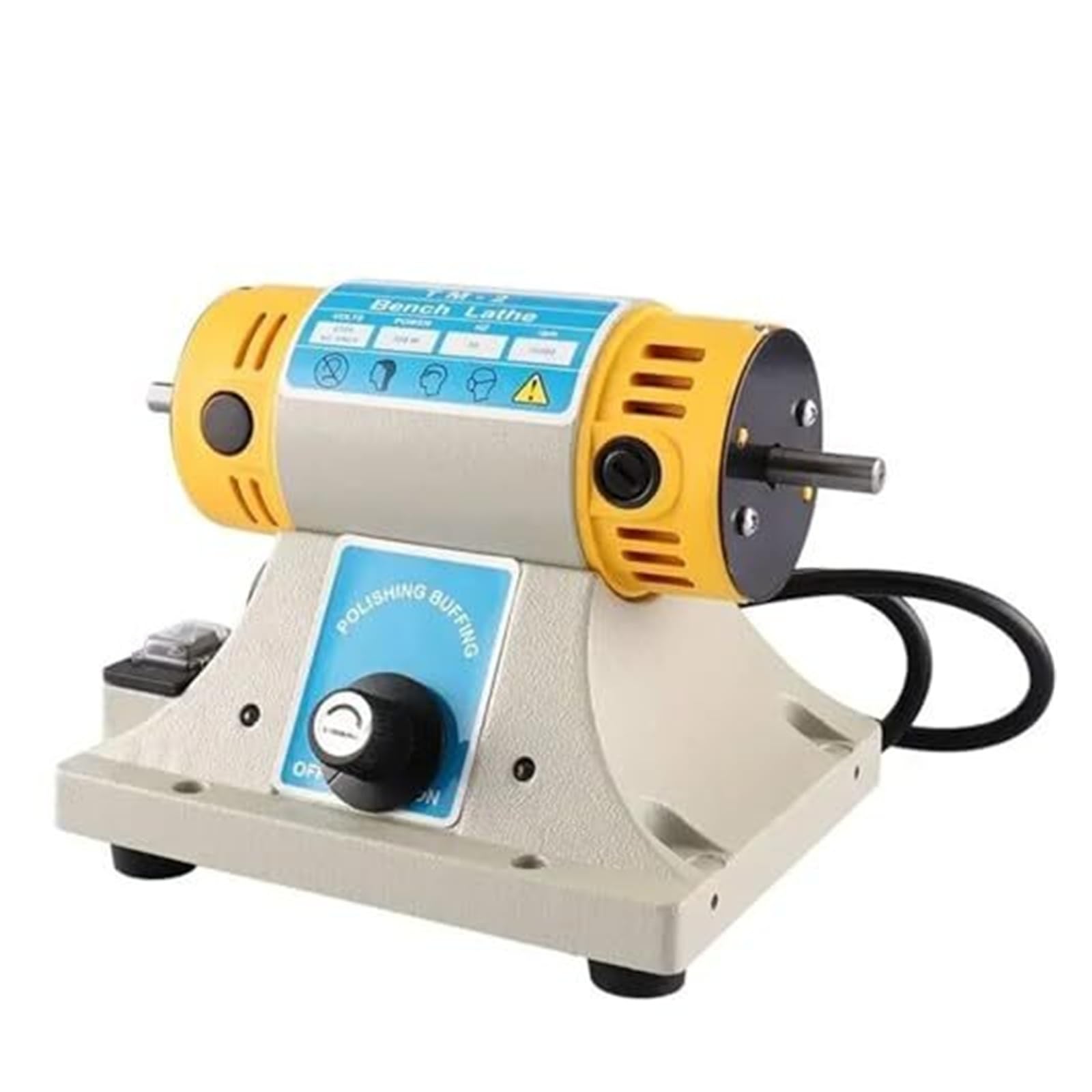 Lucidatrice for pietre preziose, tornio da banco 350 W for la lavorazione del legno fai-da-te e lucidatura di gioielli, TM 2