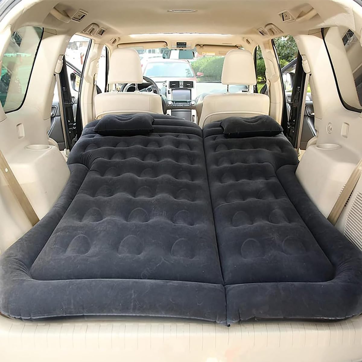 Colchón para Coche Toyota CHR C-HR 2018-2021, Asiento Trasero Camping Cama de Dormir Con Bomba Hinchable de Viaje, Accesorios