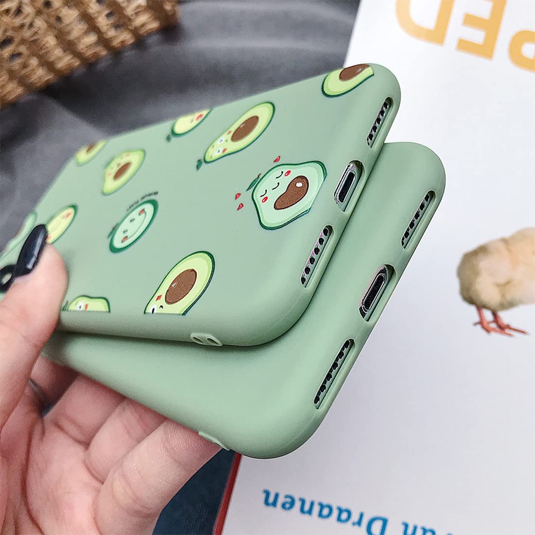 2 Pezzi Cover per Iphone 13 6,1, Aesthetic Custodia Morbide Silicone
