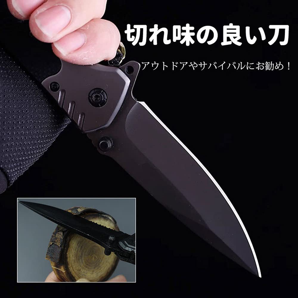 Amazon.co.jp: Lifepower アウトドアナイフ 折り畳み サバイバルナイフ 