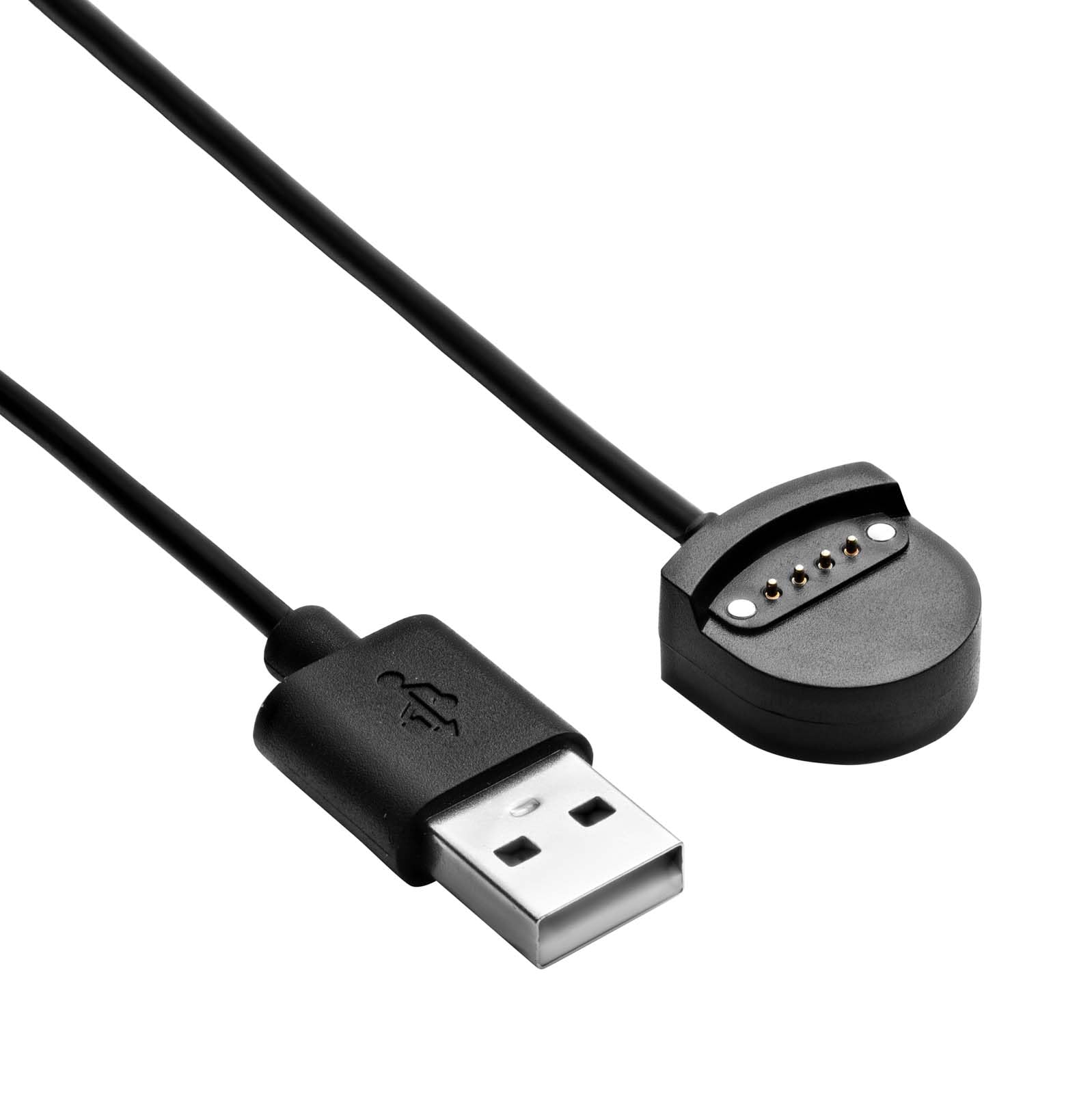 AKYGA AK-SW-56 kabel do ładowania USB, kompatybilny z Ticwatch S/E, 1 m, czarna ładowarka