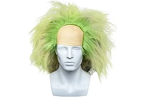 Beetlejuice Wig for Men: Unleash Your Eccentricity with Our Vibrant and Eye-Catching Green Afro Wig