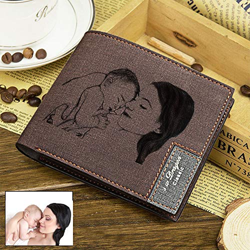 Personalized Wallets for Men,Custom Photo Wallet Engraved Father's Day Gifts3