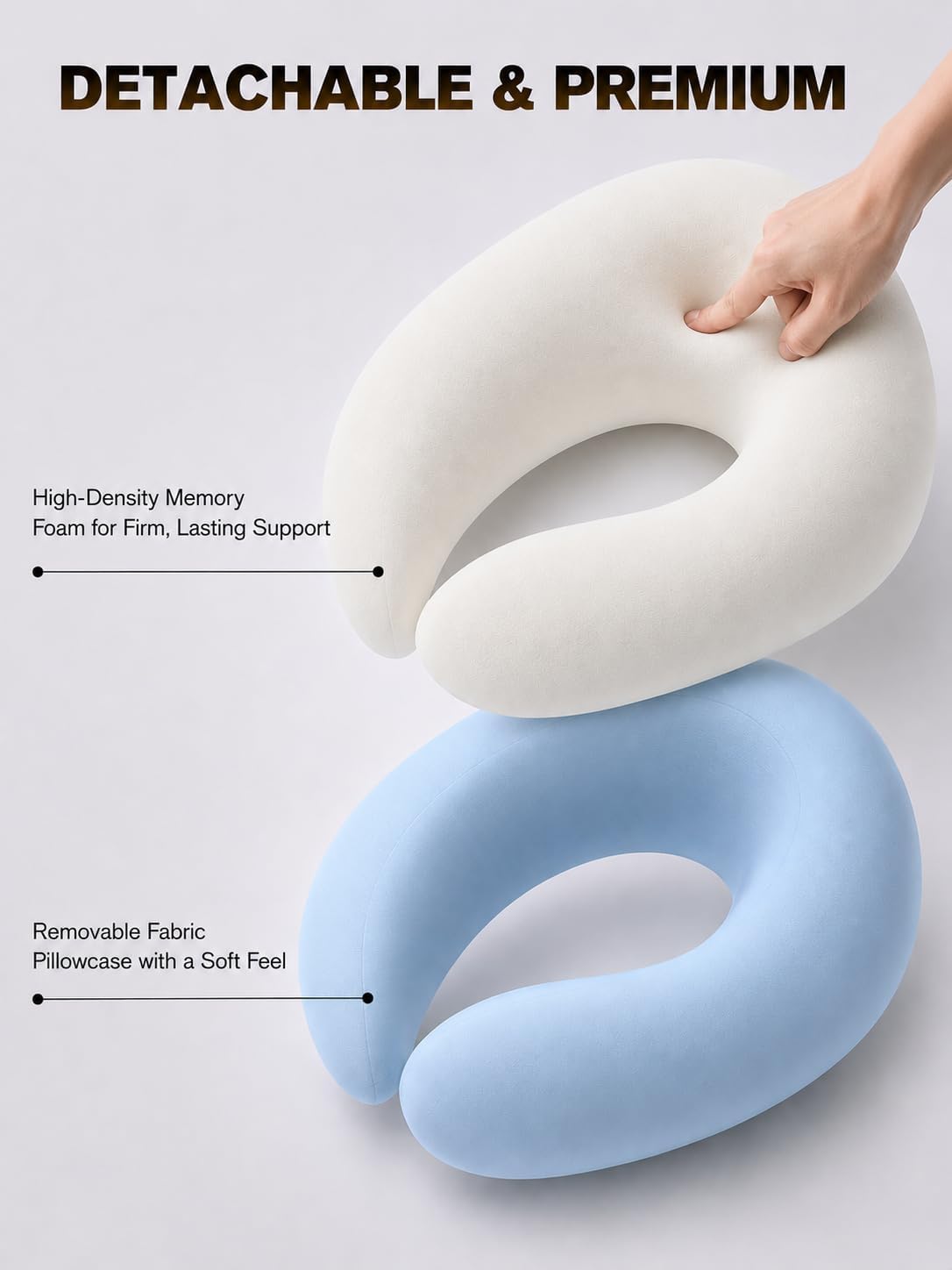 Massage Headrest for Bed – Adjustable Massage Face Cradle at Home that Turns Any Bed into a Comfortable Table for Home Spa, Couples Relaxation, Beauty & Tattoo Sessions