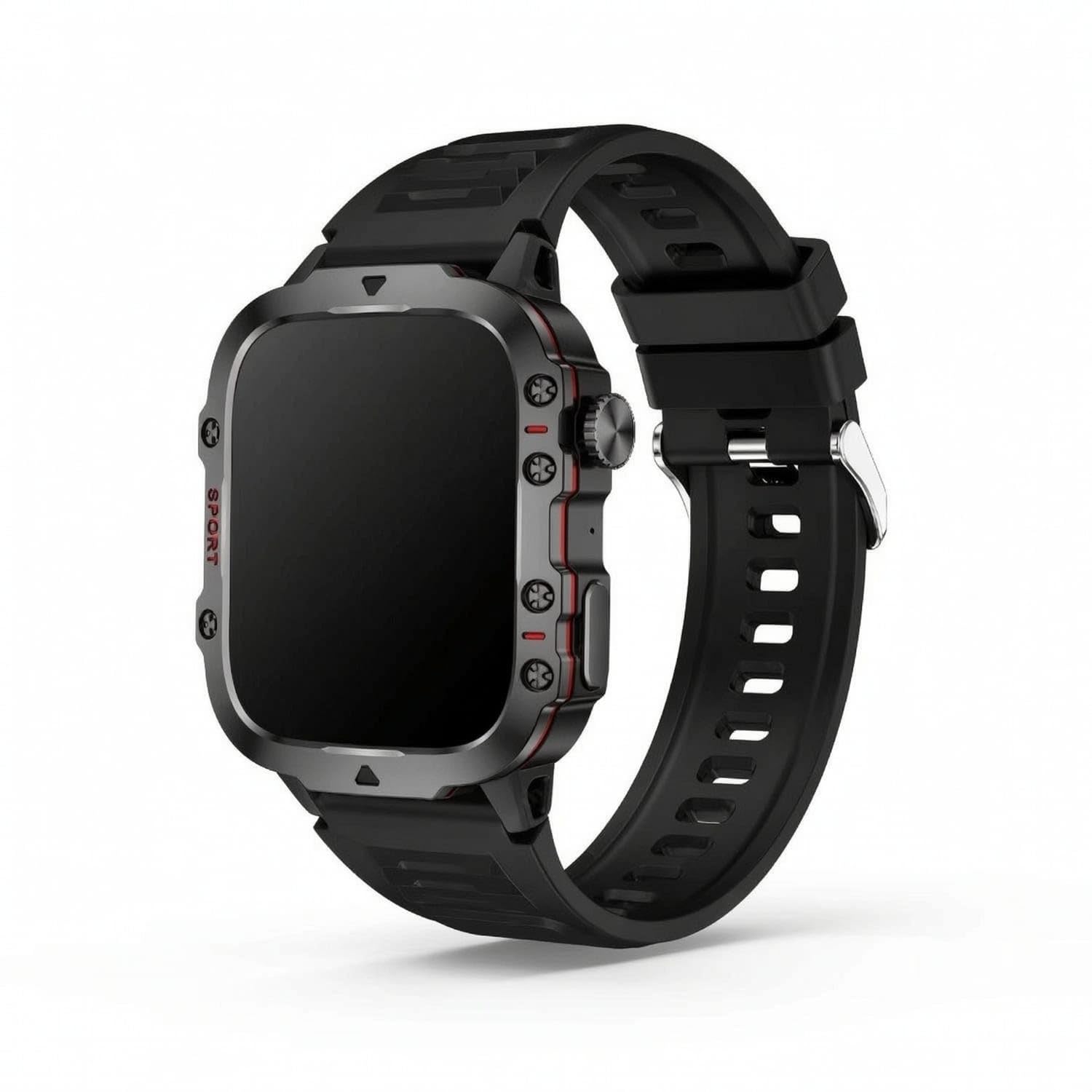 Waterproof Touchscreen Smart Watch Health Smartwatch with Touchscreen Long-Lasting Rugged Sports Watch Heart Rate for Runners, Athletes, Workouts, Black-image-24
