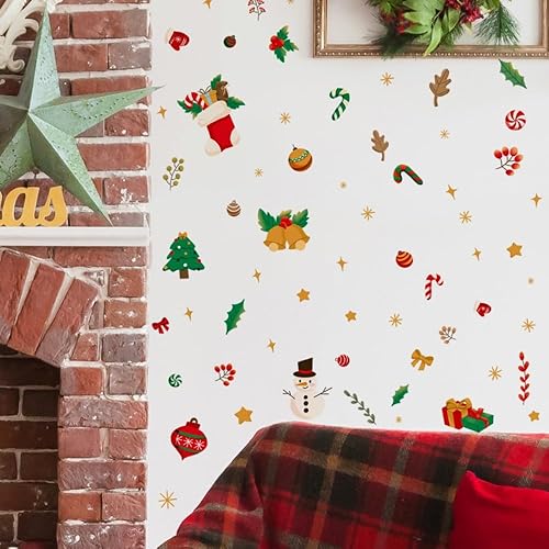 Miniatura 5 de Pegatinas de decoración de Navidad Decoración de vidrio Decoración de ventana Decoración de puerta Decoración del hogar Pintura de pared Pegatinas