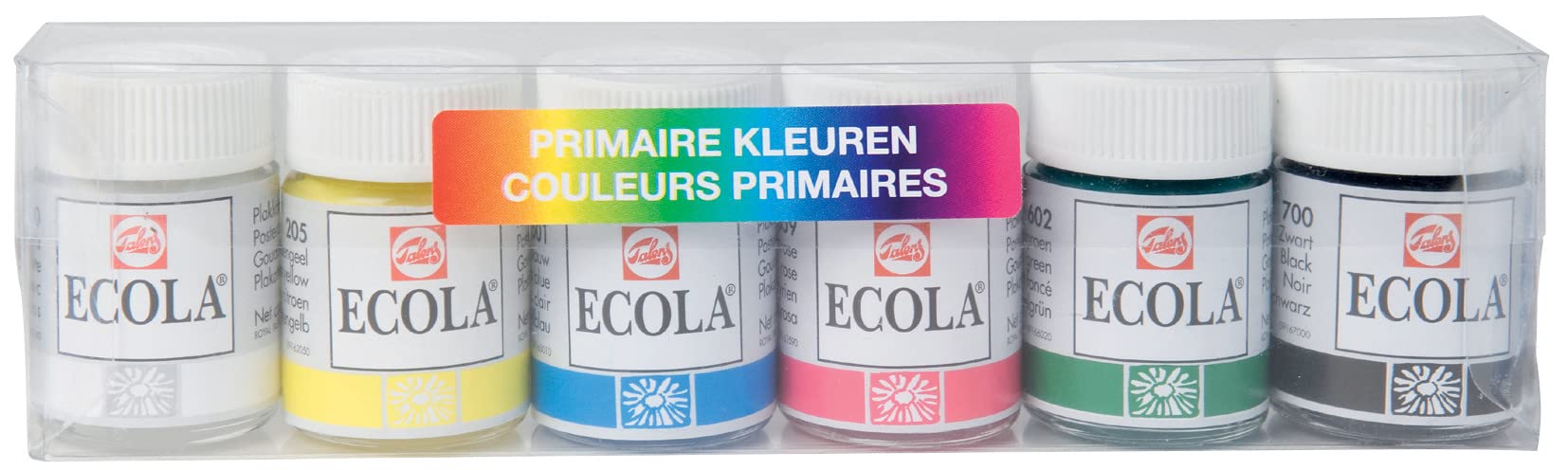 Ecola Gouache set primary colours | 6 x 16 ml