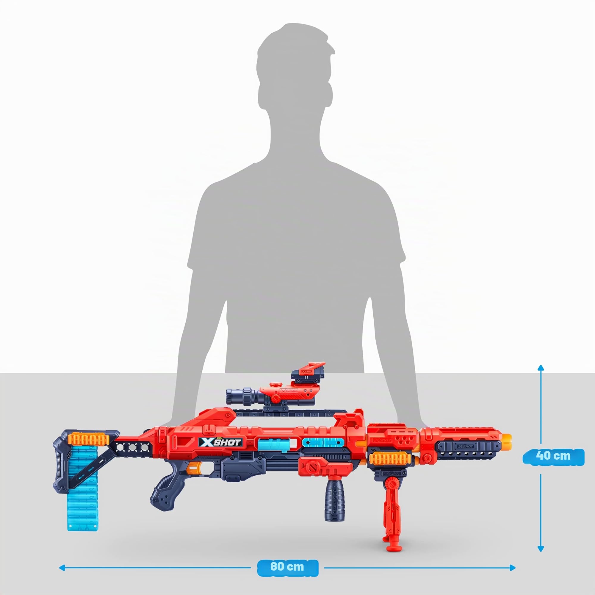 XSHOT Excel Regenerator Foam Dart Blaster, 1000+ Combinazioni (48 dardi) di ZURU
