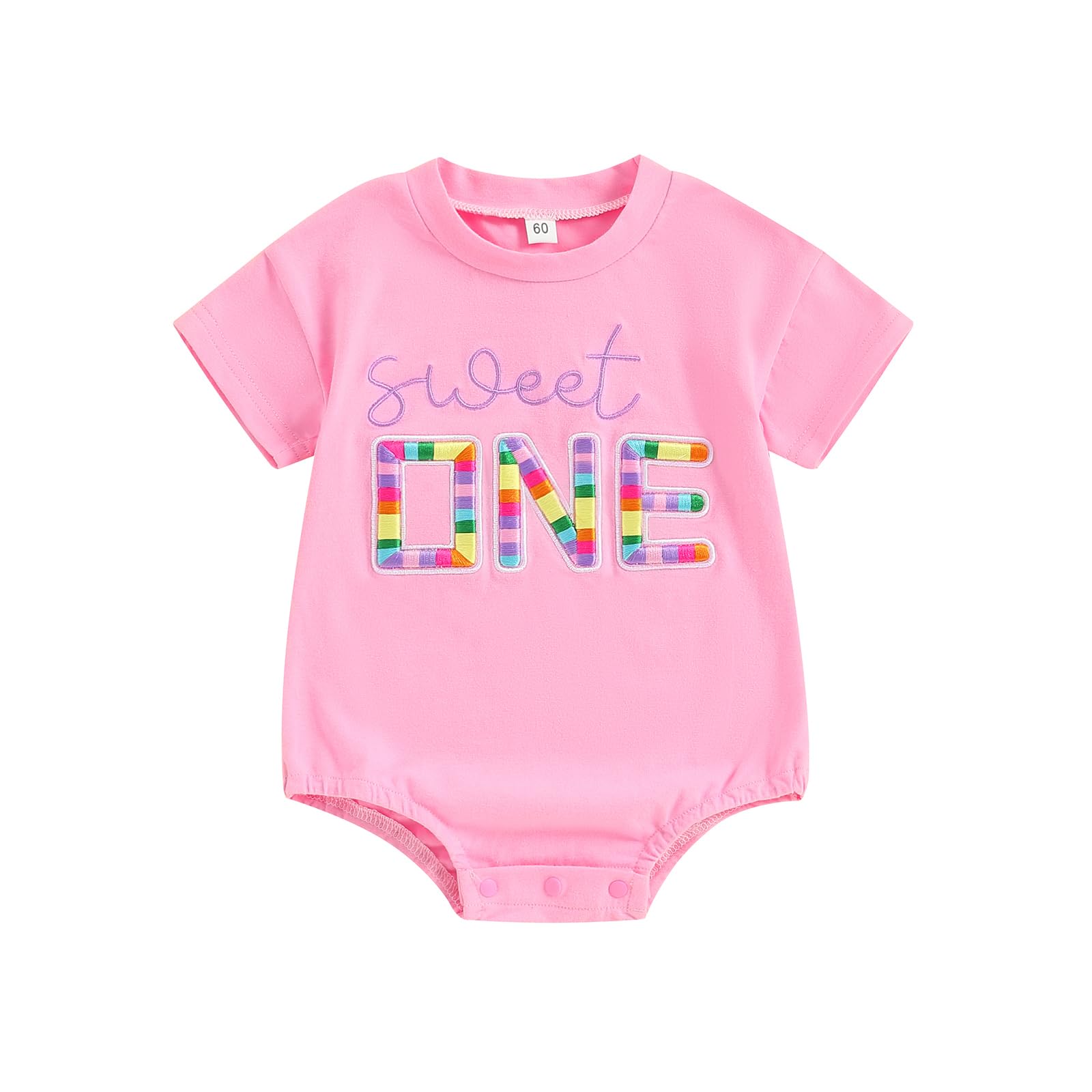 Sweet One/Two/Three/Four/Five Birthday Girl T-Shirt Bubble Romper Toddler Birthday Tees