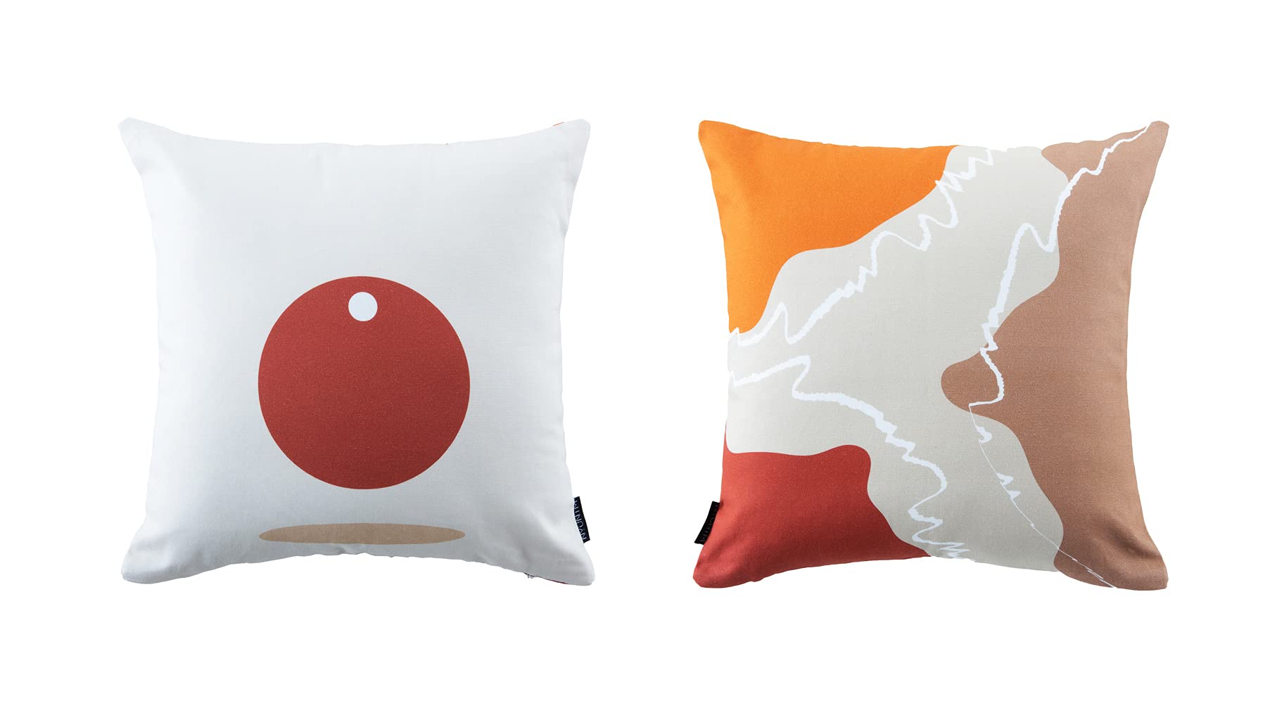 NYUNTM Gaia - Collection: Antonym, Cotton Cushion Cover with Hidden Zipper Closure, Reversible, Both Sides Digitally Printed, 40x40 cm, Pack of 1