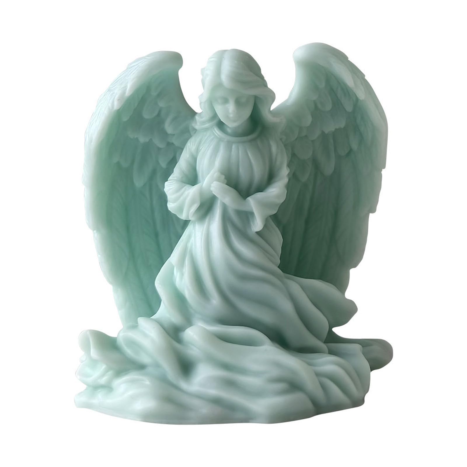 Kalttoy 3D Winged Girl Sculpture Silicone Molds for Epoxy Resin Soap Making Fondant Silicone Molds for Chocolate Candy Girl Mold