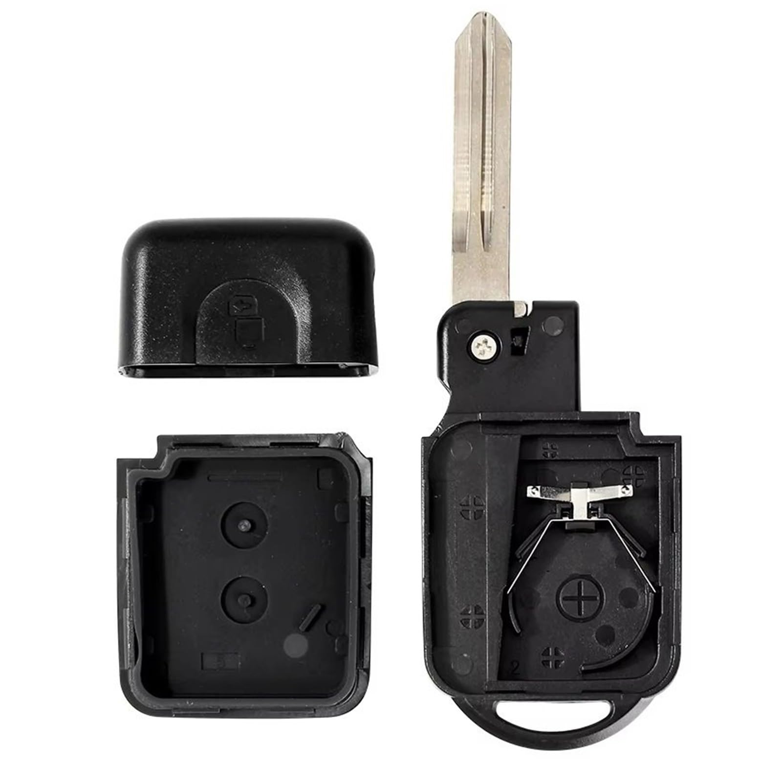 Compatible Con Nissan Para Dualis 2007 2008 2009 2010 2011 2012 2013 2014 2015 Para Pathfinder 2010-2015 Carcasa Para Llave De Coche 2 Botones