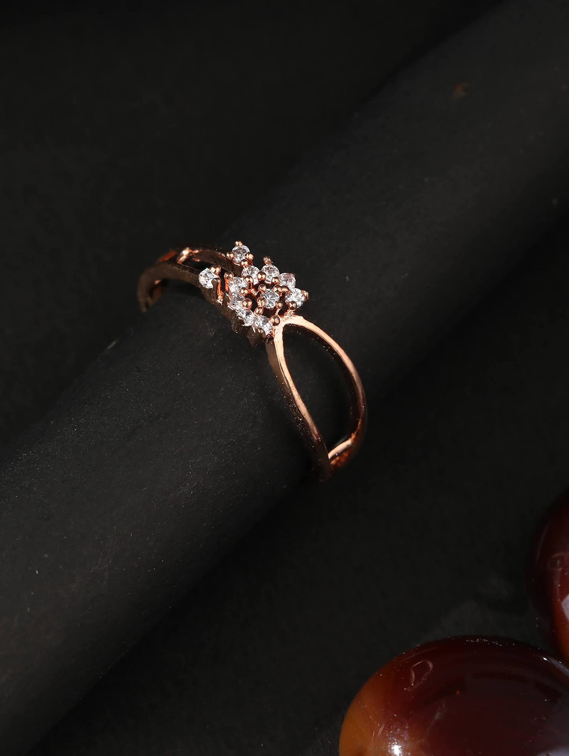 Women's American Diamond Plated Ring, Elegant Gift