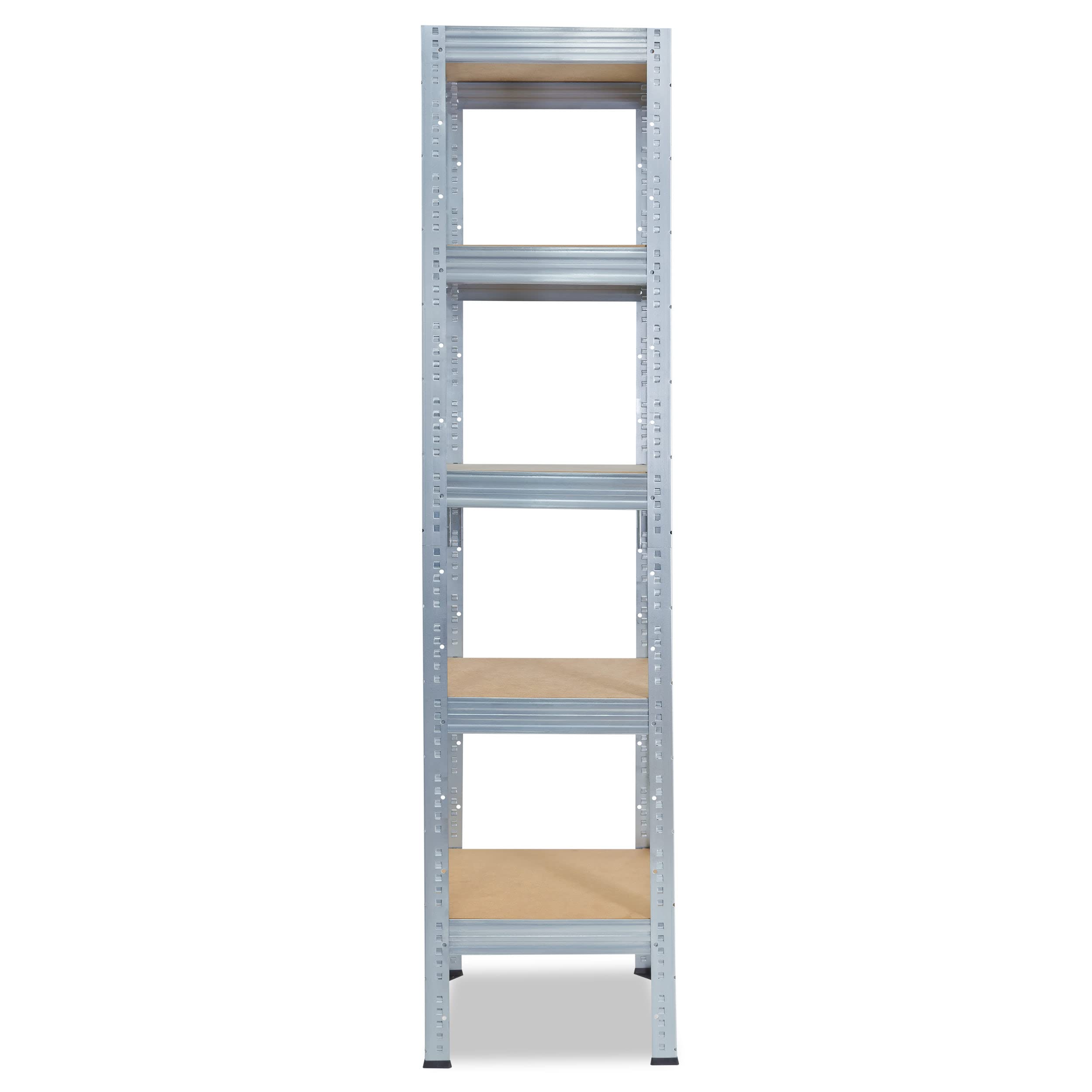 shelfplaza® 180x60x60cm Profi Schwerlastregal verzinkt/Metallregal mit 5 Böden à 200kg Tragkraft/Kellerregal Metall, Garagenregal, Werkstattregal oder Regal Lagerregal/Steckregal Metall