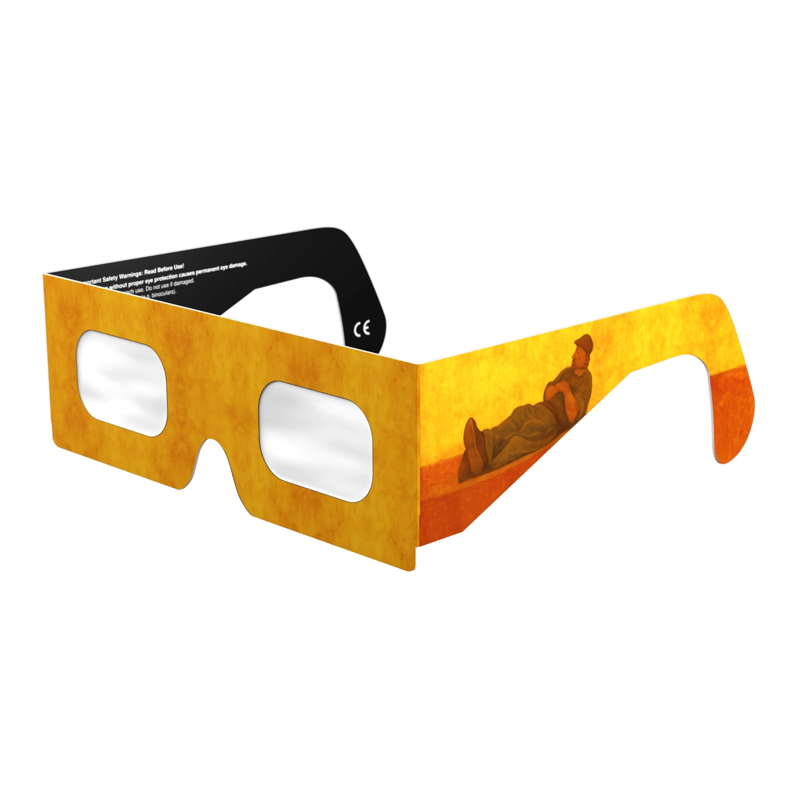 Solar Eclipse Glasses ISO 12312-2 CE Certified | Safe Solar Viewing Glasses UK | Paper Cardboard Frame | Total Solar Eclipse August 2026 | Made in EU | 50 Pack | Siesta โ image 1