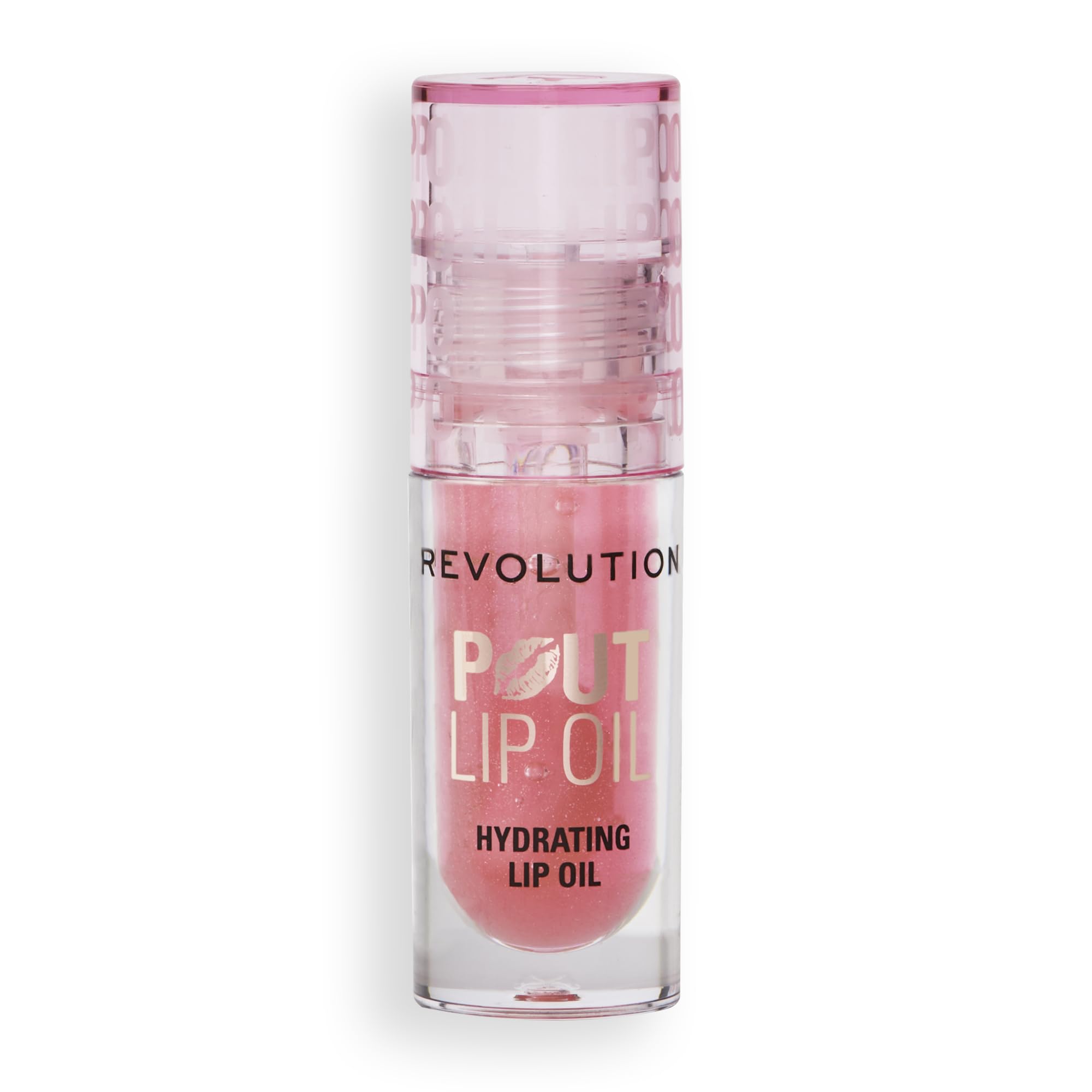Revolution, Pout Lip Oil, Nourishing Tinted Lip Oil, High Shine, Non-Sticky Finish, Vegan & Cruelty-Free, Glam Pink Shimmer, 4ml - Image 3