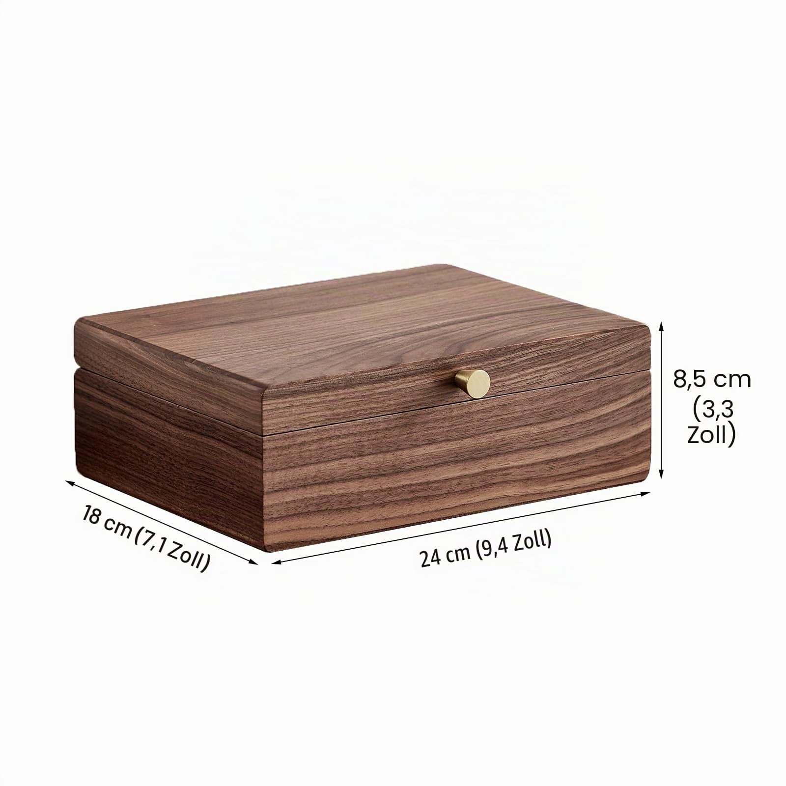 Holzschmuckkasten mit Haken für Halsketten, Geschenk für Frauen