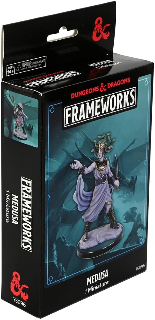 WizKidsD&D Frameworks: Medusa - Unpainted and Unassembled