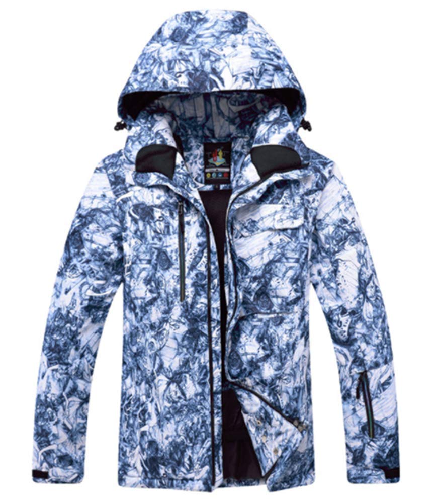 sporty na świeżym powietrzu narciarstwo kurtka snowboardowa fajna wiatroszczelna dla Wen, niebieski, XL