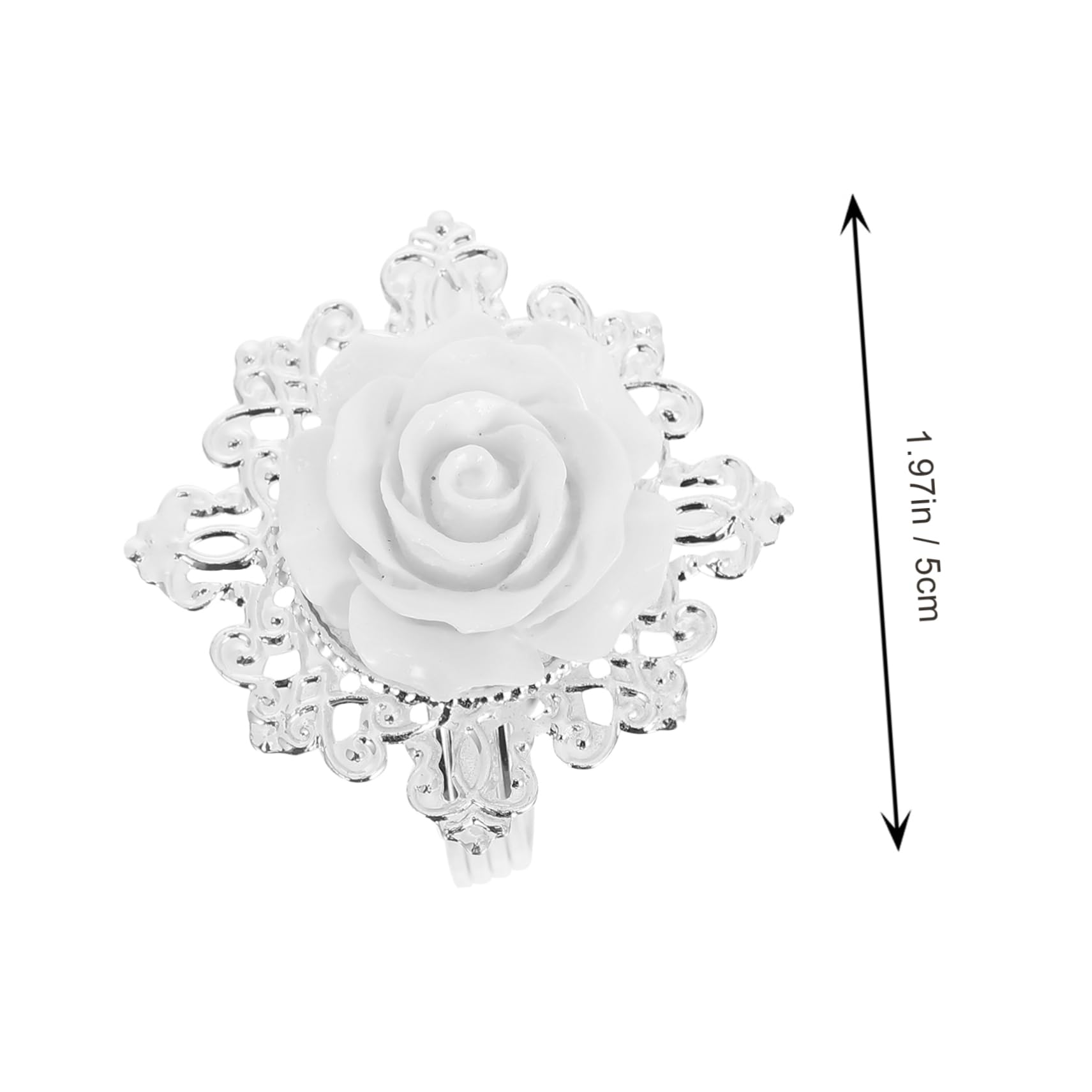 OUNONA 2 Series Anillo De Servilleta para Acción De Gracias Servilletero Anillos para Decoración Floral De Boda Decoración Rústica De Rosas Hebilla De Servilleta 12 Piezas