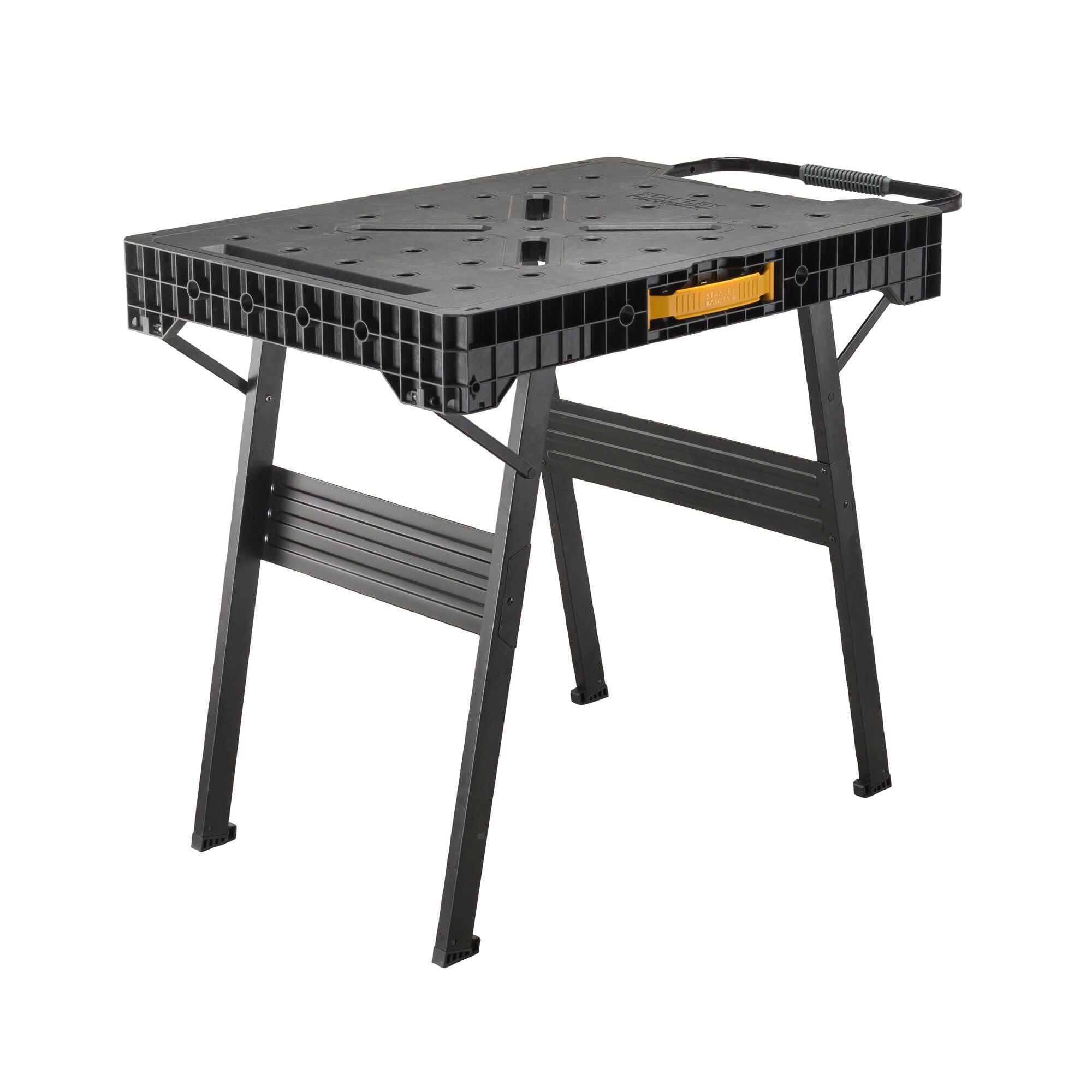 STANLEY FATMAX Express Banco da lavoro pieghevole - Piano di lavoro portatile con capacità di carico di 450 kg, compatibile con morsetti, peso di 10 kg, FMST1-75672