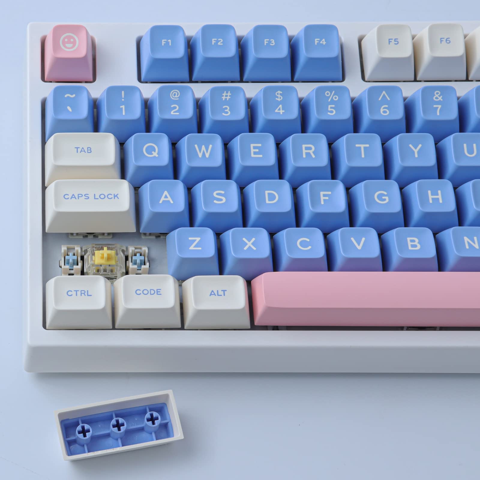 Teclas, 172 teclas SA Profile Double Shot Keycaps Set con barra espaciadora 2.75u, 3u, 6.25u y 7u para interruptores Cherry Mx ISO ANSI Layout teclado mecánico