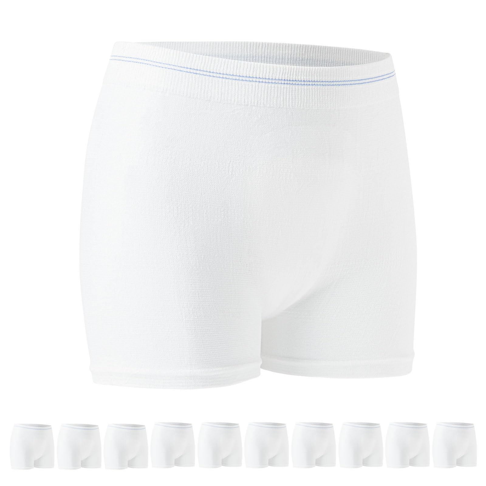 Ropa interior posparto de malla 10 unidades desechables C-Sección de malla de hospital Bragas de maternidad lavables Escritos después del nacimiento Ropa interior