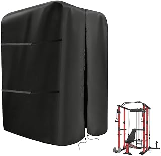 47"-110"W Squat Rack Cover with Waterproof Zipper for Gym Equipment