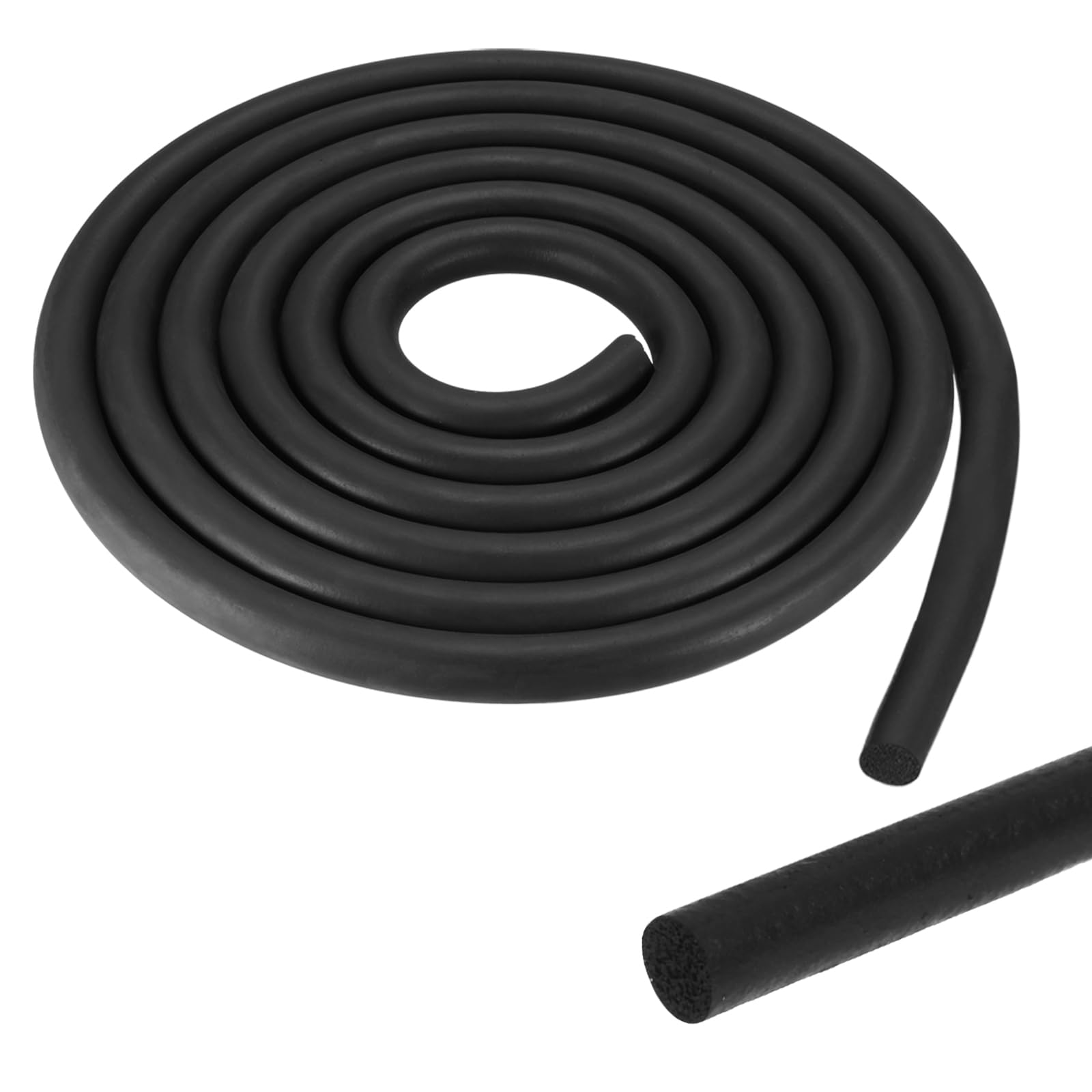 PATIKIL 8Ft Black Foam Backer Rod, 15mm(19/32") Diameter EPDM Rubber Weather Seal Strip Concrete Expansion Joint Filler for Sealing Gaps Joints Crack Filling DIY Gasket