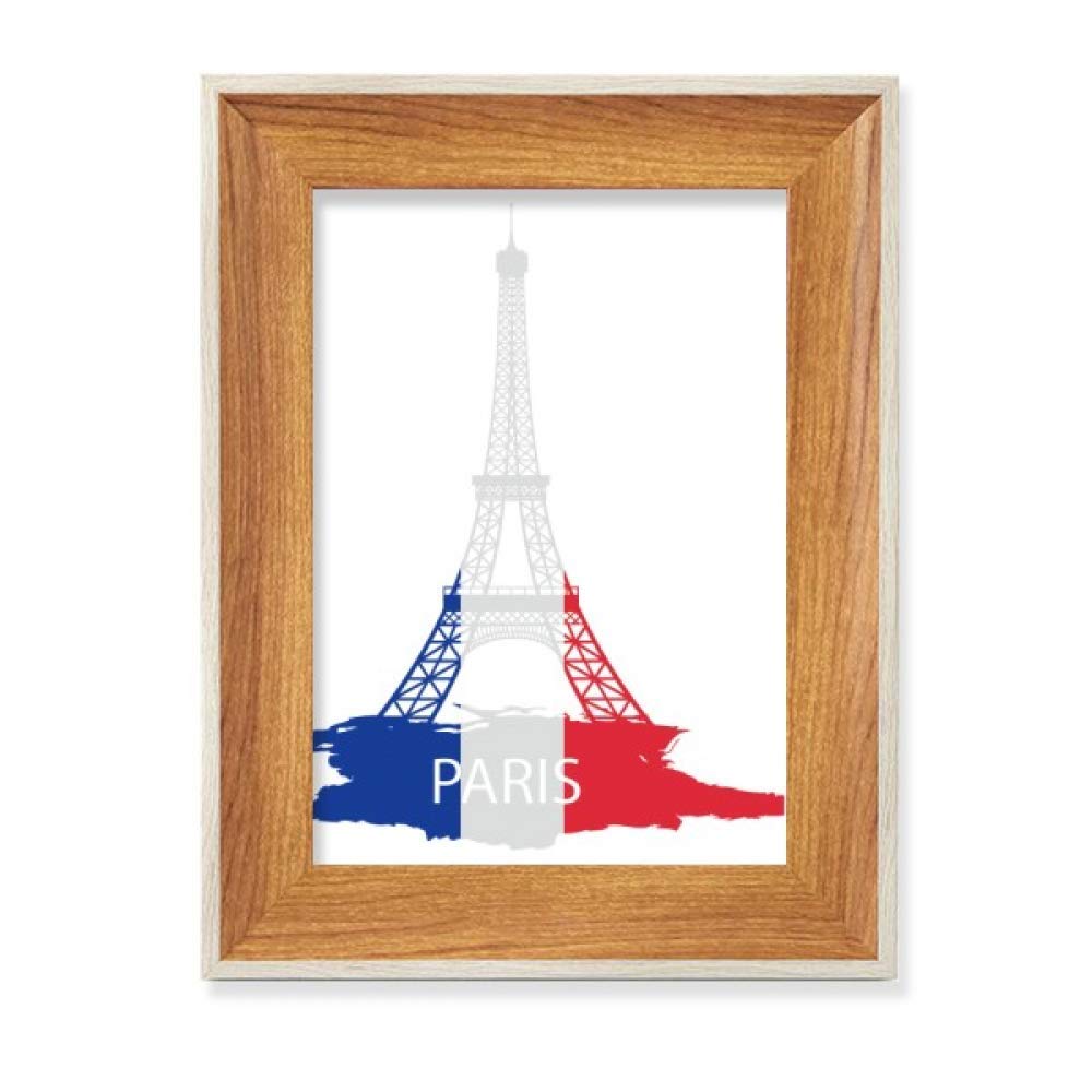 Silhouette Tour Eiffel cadre bois pour briser la monotonie de votre bureau
