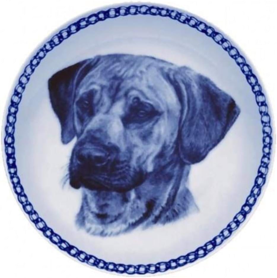 Rhodesian Ridgeback Dog Porcelain Plate For all Dog Lovers Size 7.61 inches
