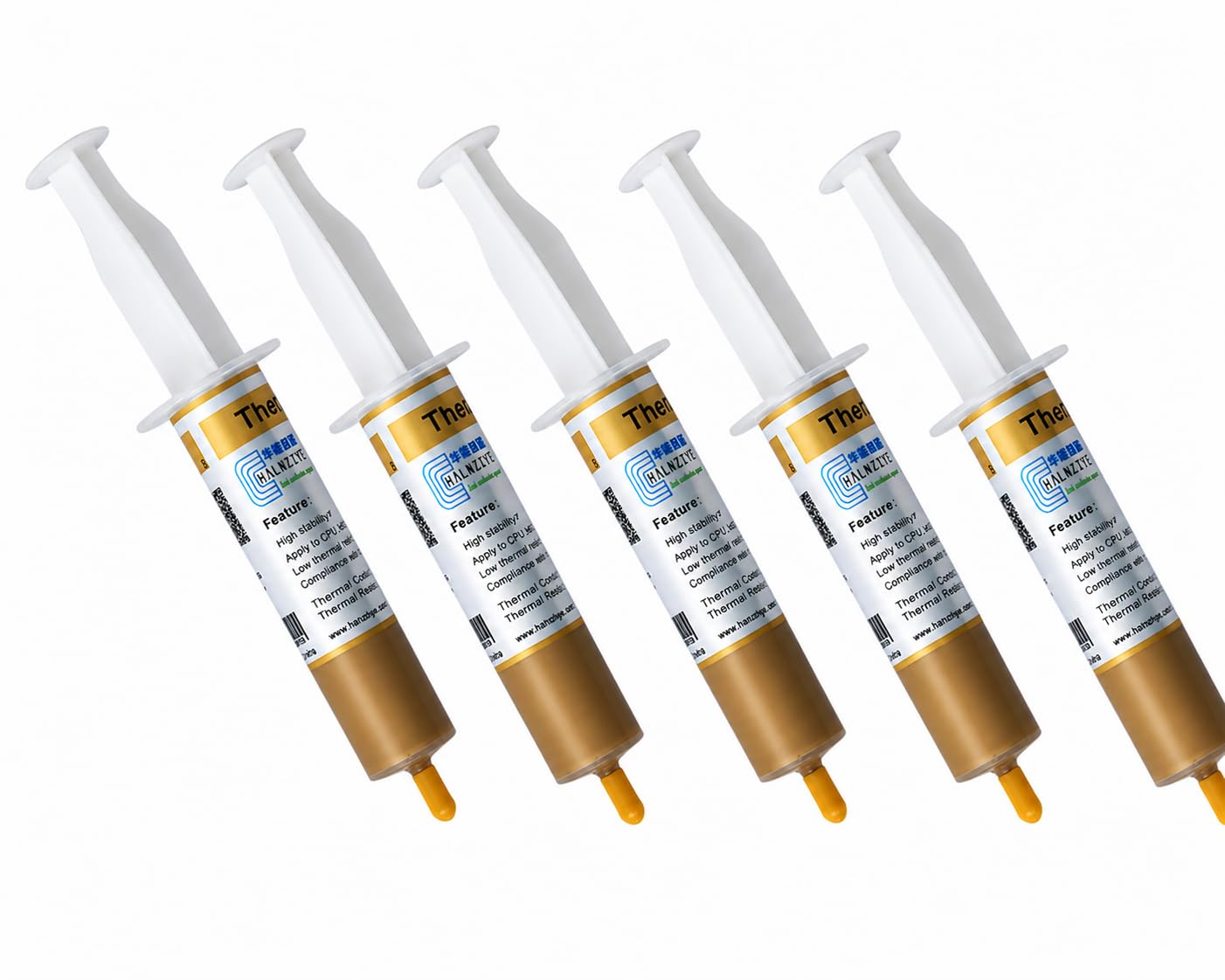 Thermal Grease HM706 Gold 30g – High Performance Heat Sink Silicone Thermal Paste for CPU, GPU, Processor & Electronic Components (Conductive Thermal Compound) Pack of 1 (1)-image-34
